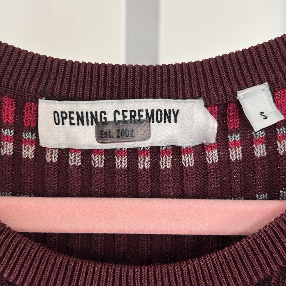 Opening Ceremony Rib Stripe Knit Dress, RTR - Picture 8 of 11